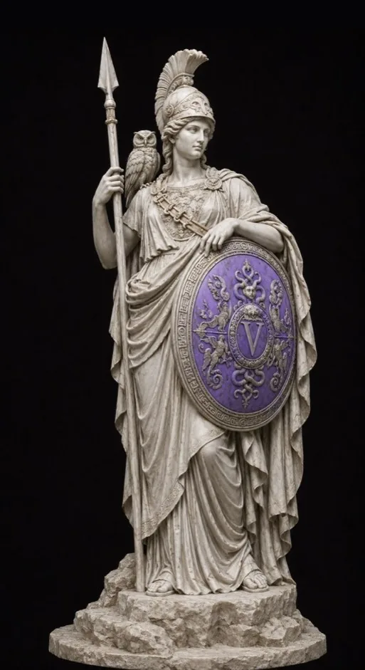 Marble sculpture of Athena