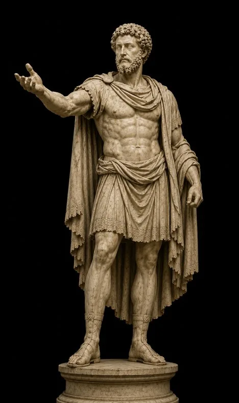 Marble statue of Marcus Aurelius