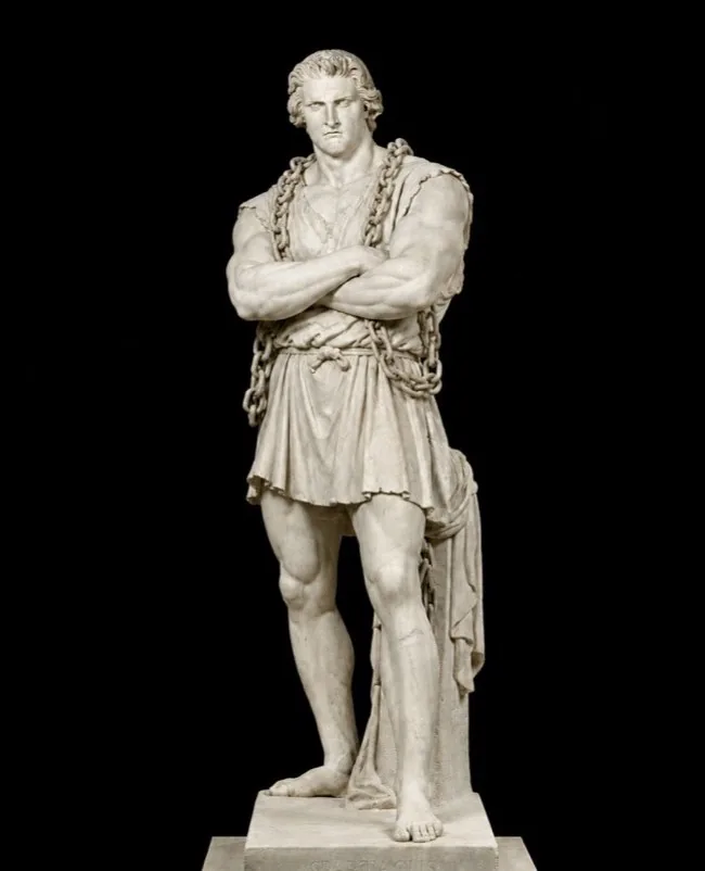 Marble statue of Spartacus